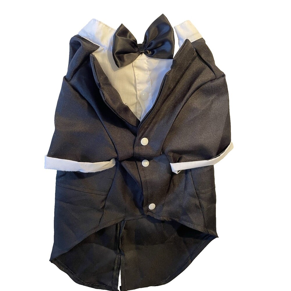 Kuoser Dog Tuxedo Black Plus XXL Formal Wear For Your Wedding